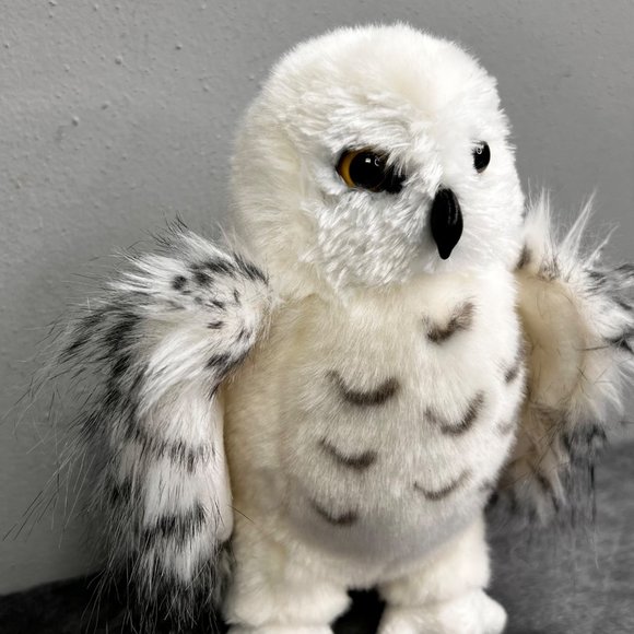 Douglas Wizard Snowy Owl Plush Stuffed Animal 2022 Realistic 8 inch White - Picture 2 of 8